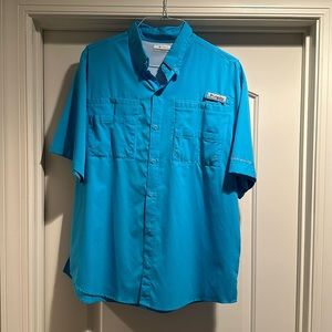 Men’s Columbia PFG Shirt Short Sleeve Size L